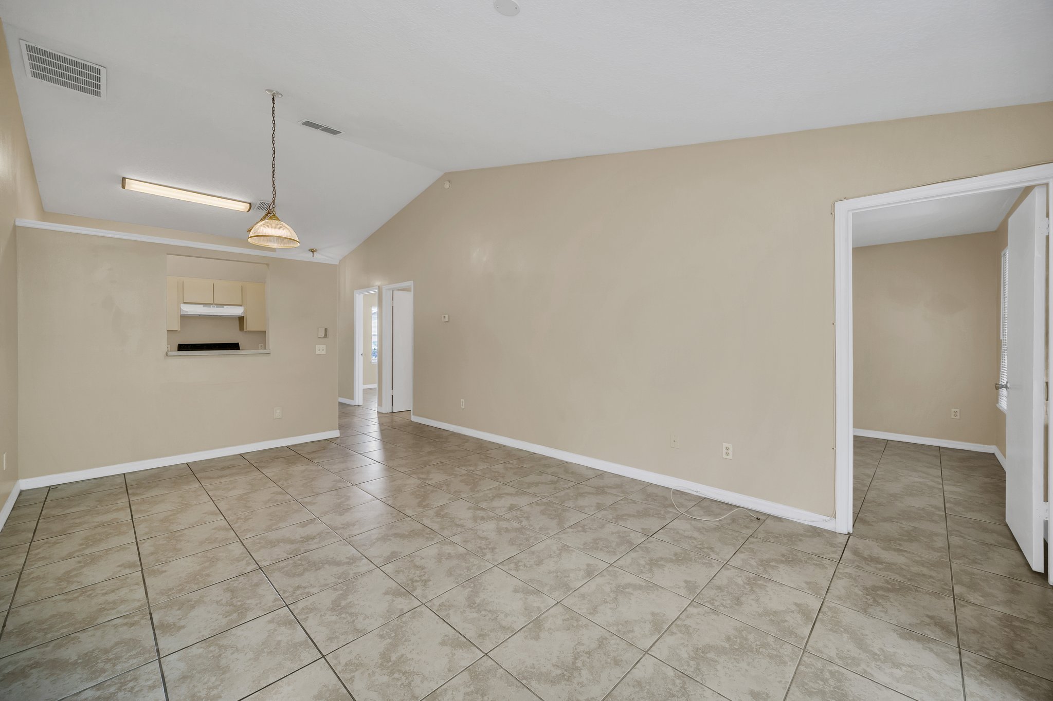 Dining and living area